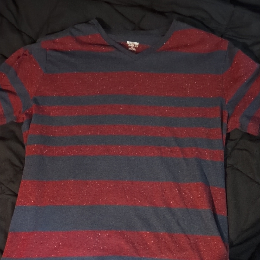 Mossimo Supply Co. Red and Blue Striped Tee